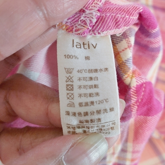 Authentic Clothing Pink and Purple Flannel Winter Long Sleeves Shirt Sz S - Picture 8 of 8